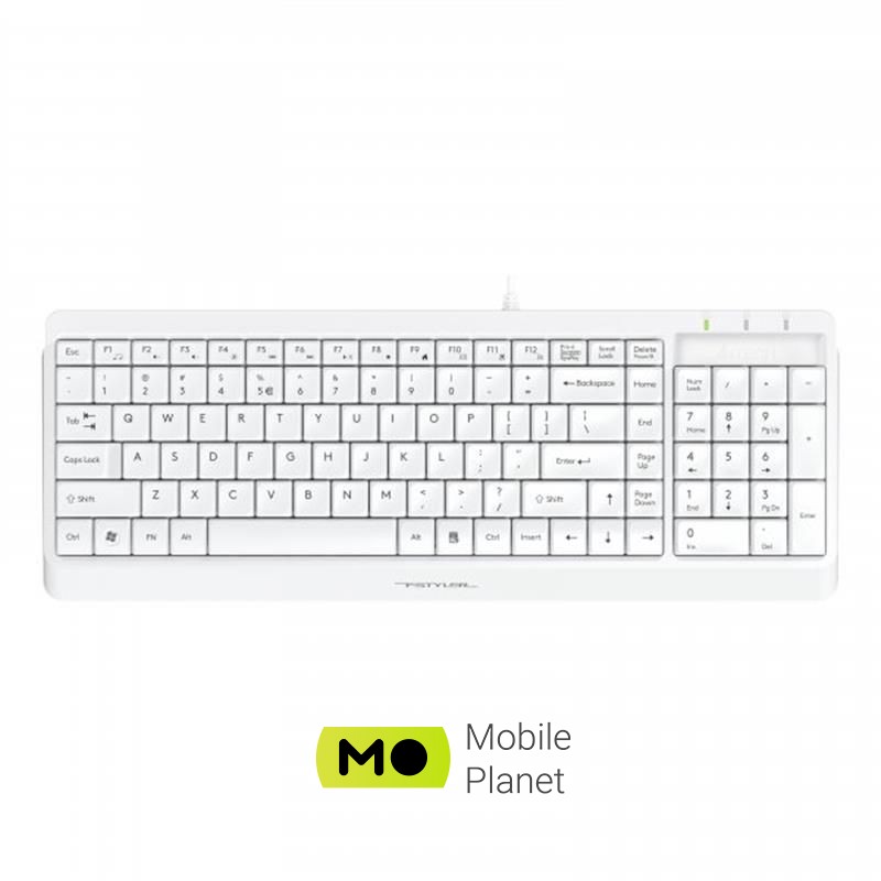 Клавіатура A4Tech Fstyler FK15 White USB