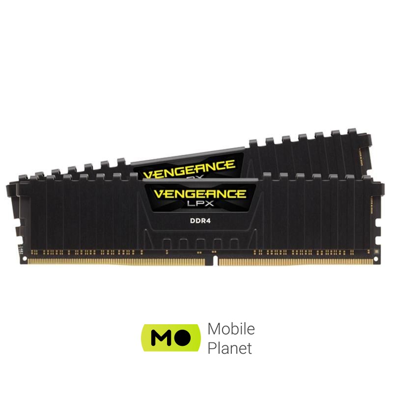 Оперативна пам'ять DDR4 2x8GB / 3600 Corsair Vengeance LPX Black (CMK16GX4M2D3600C16) (UA)