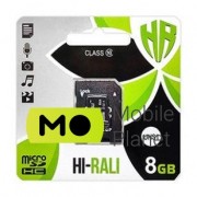 MicroSDHC 8GB UHS-I Class 10 Hi-Rali + SD-adapter (HI-8GBSD10U1-01)