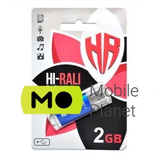 Флеш пам `ять USB 2GB Hi-Rali Rocket Series Blue (HI-2GBRKTBL)