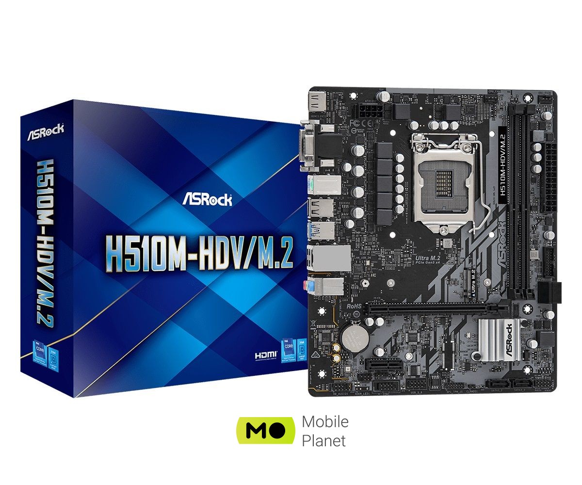 Материнська плата ASRock H510M-HDV / M.2 Socket 1200 (UA)