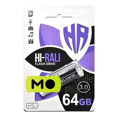 Флеш пам `ять USB3.0 64GB Hi-Rali Corsair Series Black (HI-64GB3CORBK)