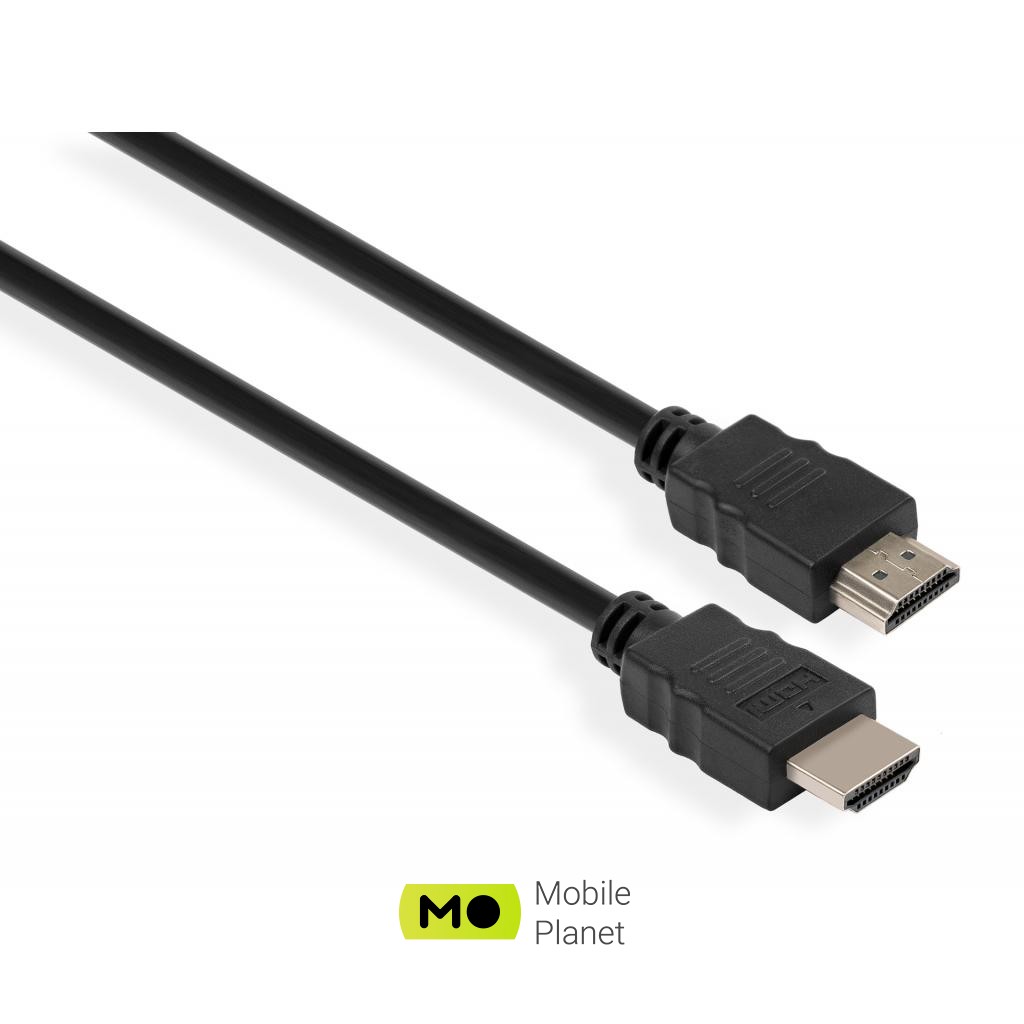 Кабель мультимедийный HDMI to HDMI 2.0m v1.4 Vinga (VCPHDMI14MM2BK)