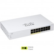 Комутатор мережевий Cisco CBS110-16PP-EU