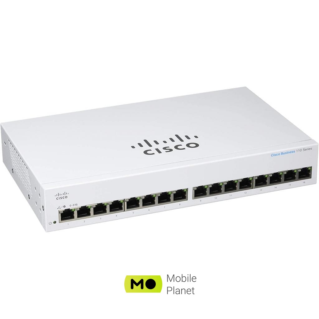 Комутатор мережевий Cisco CBS110-16T-EU