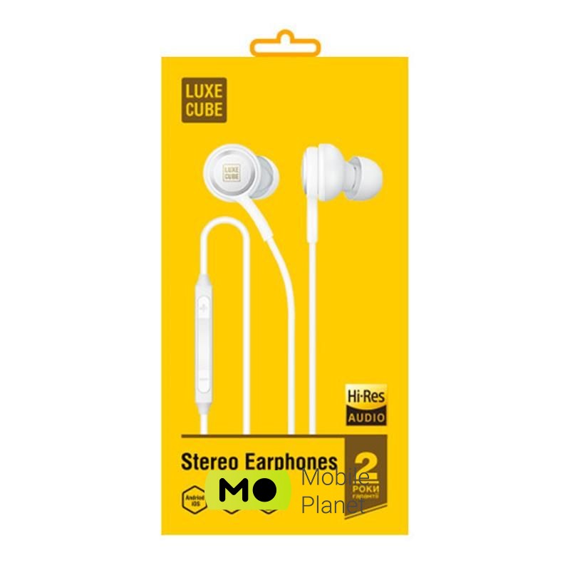 Гарнітура Luxe Cube HiRez Audio White (7775557575655)