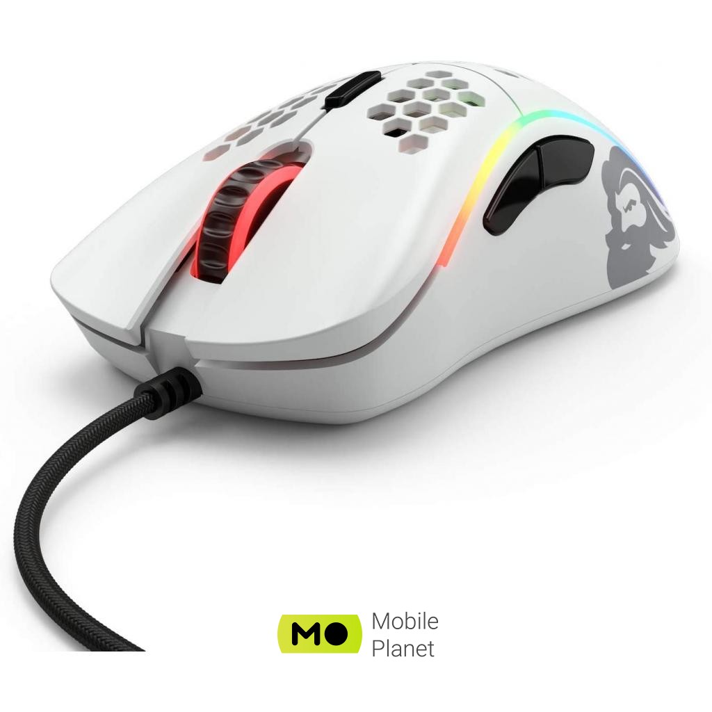 Миша Glorious Model D Minus Matte White (GLO-MS-DM-MW)