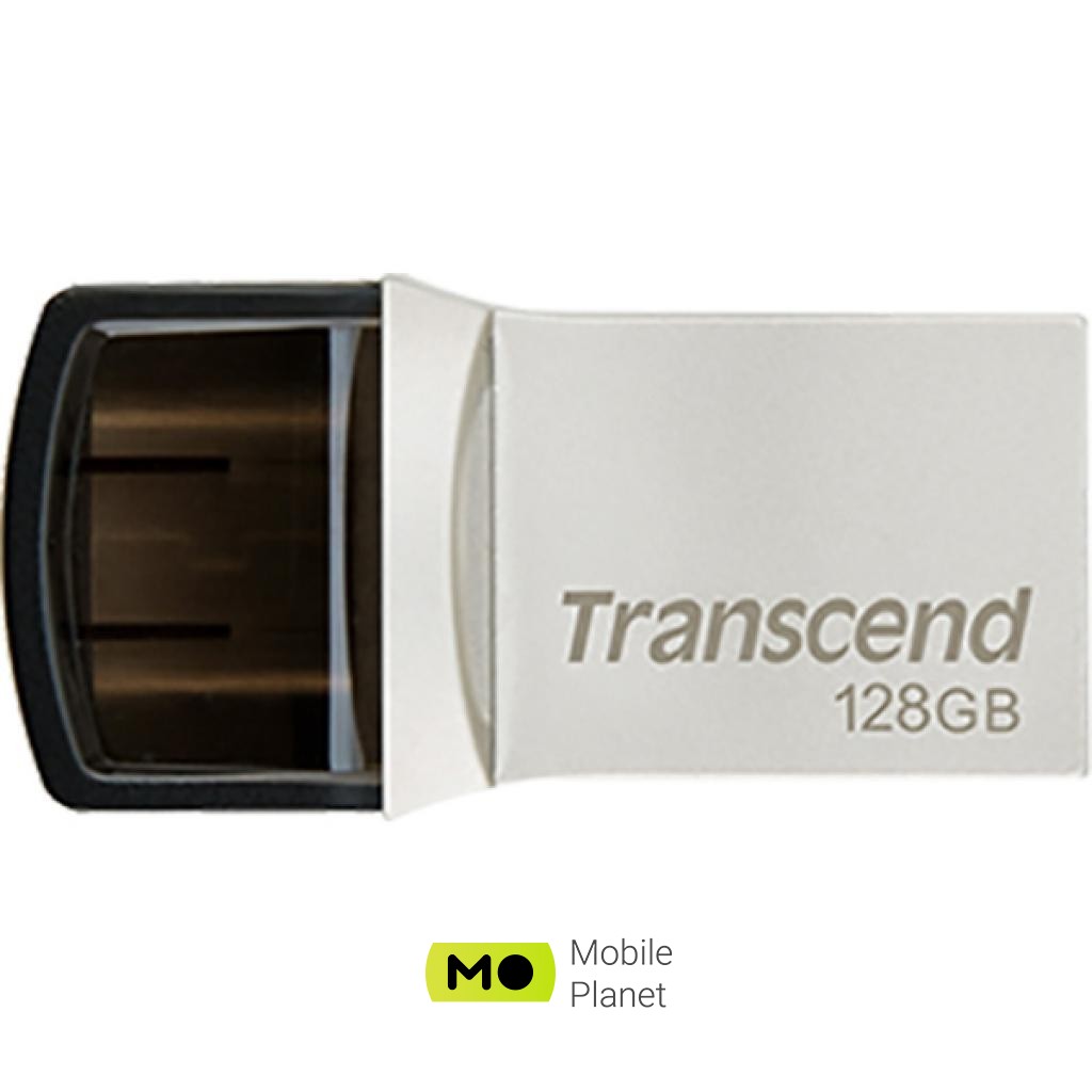 Флеш пам `ять Transcend 128GB JetFlash 890 Silver USB 3.1 / Type-C (TS128GJF890S) (UA)