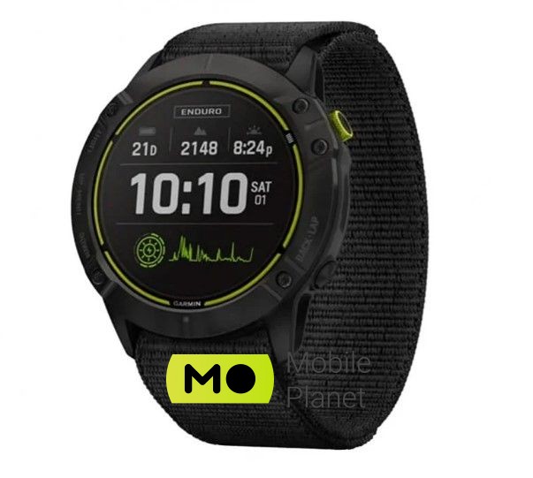 Garmin Enduro Carbon Gray Titanium with Black UltraFit Nylon Strap (010-02408-01/11)