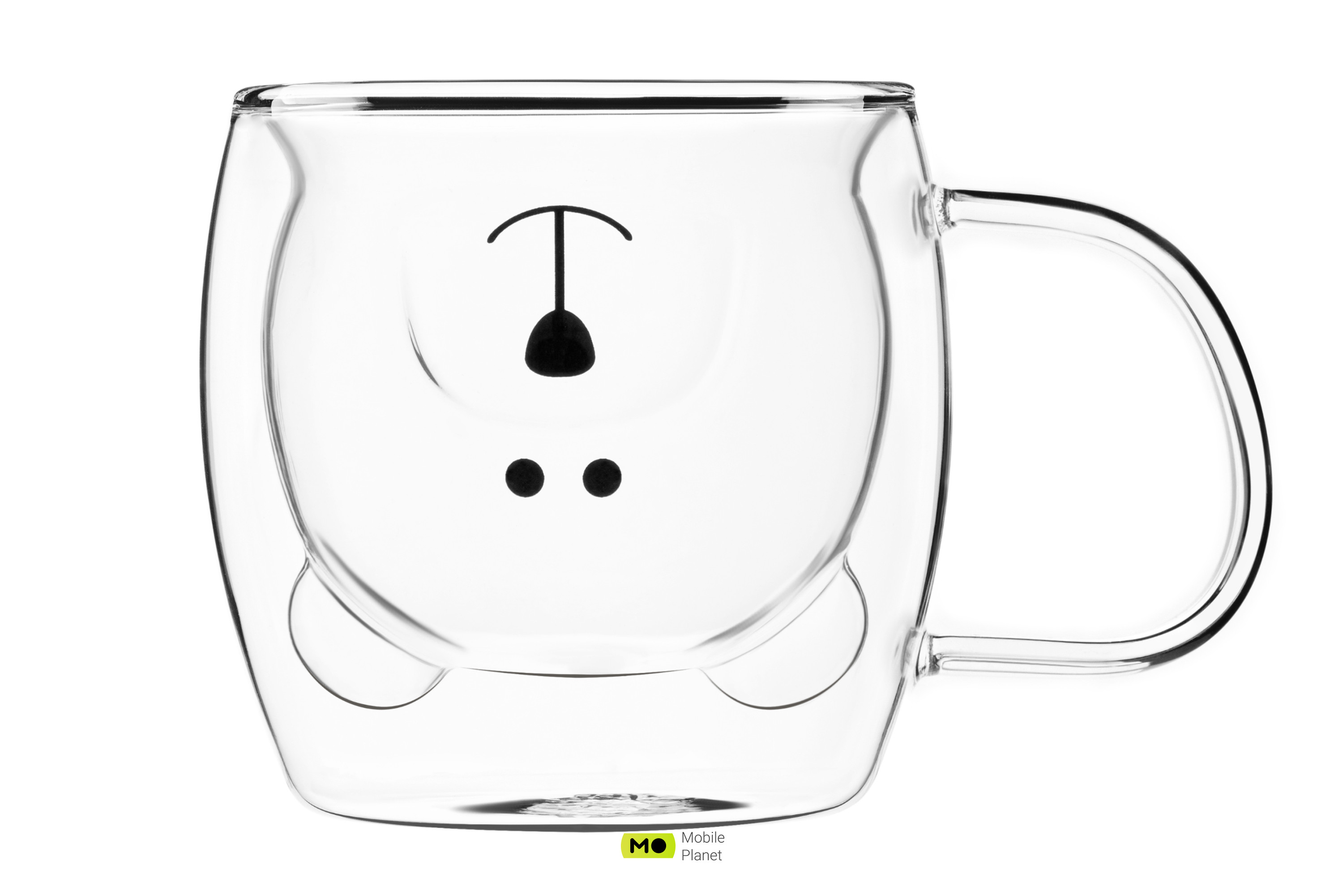 ARDESTO Набір чашок з ручками Animals з подвійними стінками, 250 мл, 2 шт (AR2625GHA) (UA)