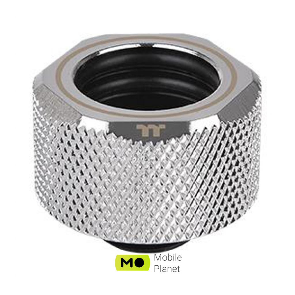 Фітинг для СВО ThermalTake Pacific C-Pro G1 / 4 PETG 16mm OD Compression - Chrome / DIY LCS (CL-W213-CU00SL-A) (UA)