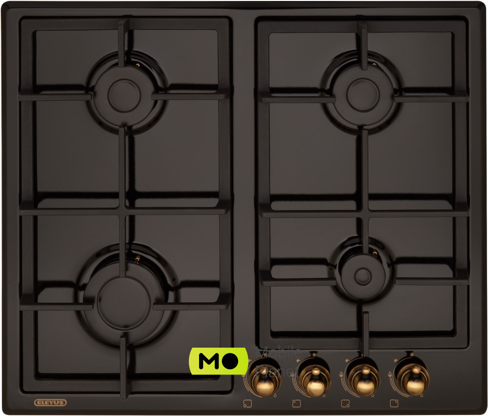 Варильна поверхня ELEYUS Silva 60 BL + RB CF чорний (UA)