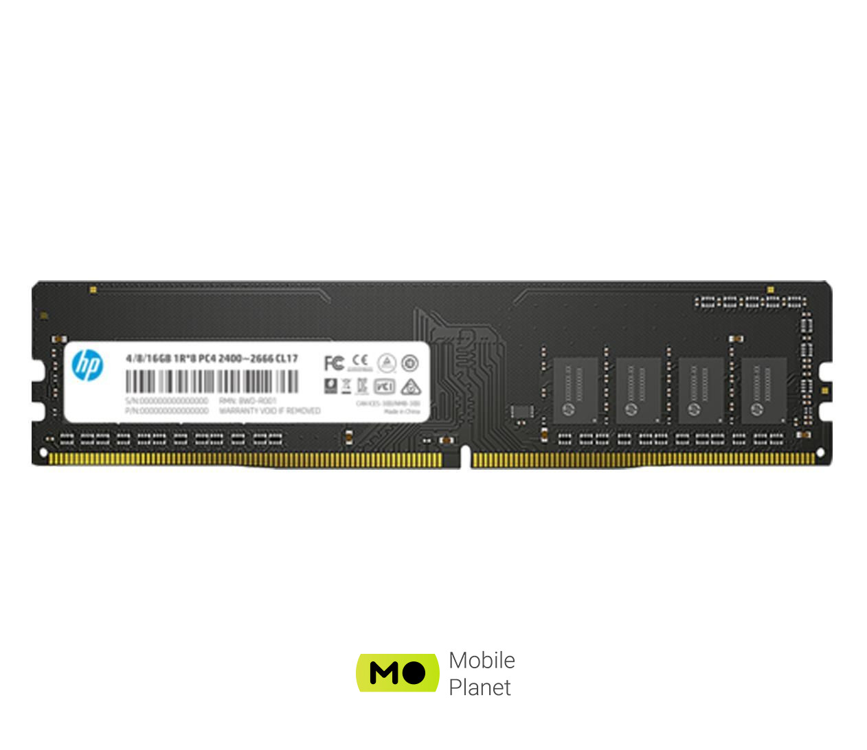 Оперативна пам'ять HP 4GB (1x4GB) 2666 MHz CL19 V2 (7EH54AA # ABB) EU