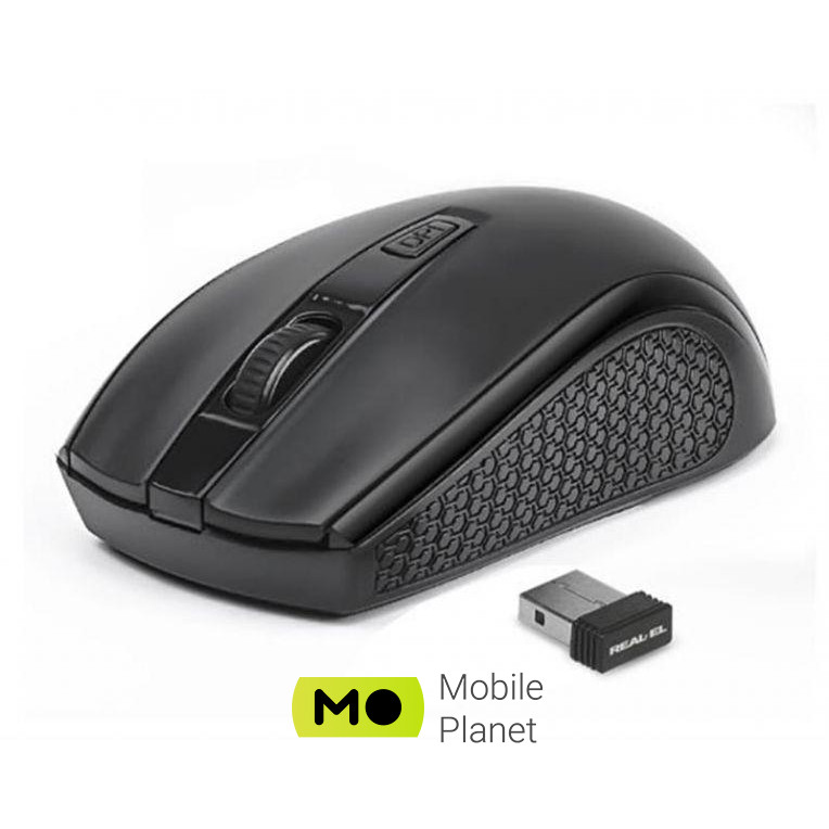 Миша REAL-EL RM-308 Wireless Black (EL123200033) (UA)