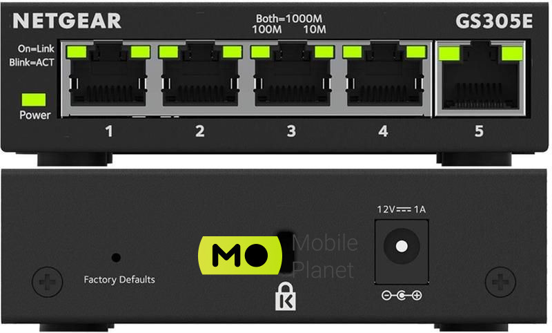 Netgear GS305E-100PES (5xGE, керований L2) (UA)