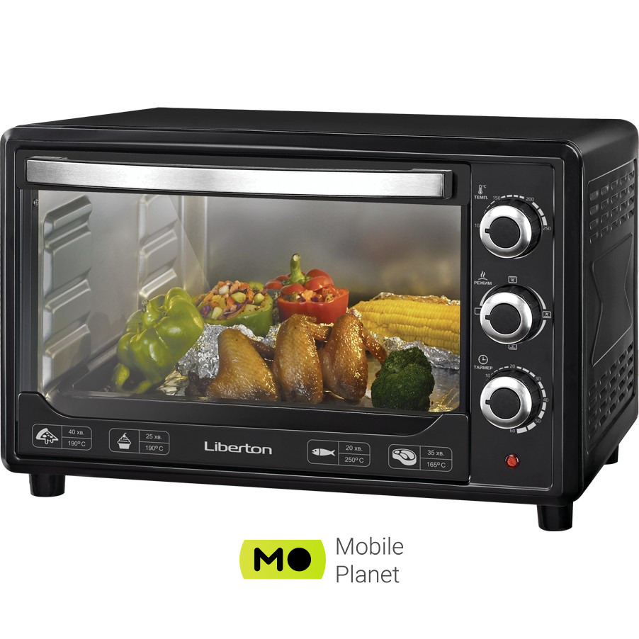 Електродуховка настільна Liberton LEO-480 Black