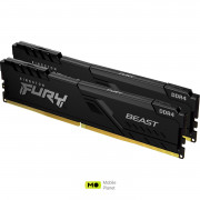 HyperX (Kingston Fury) Beast DDR4 3200MHz 64GB Kit 2x32GB (KF432C16BBK2/64) (UA)