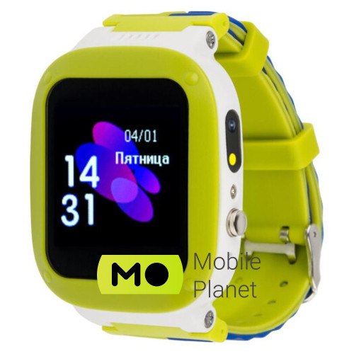 Часы-телефон детские AMIGO GO004 Splashproof Camera + LED Green