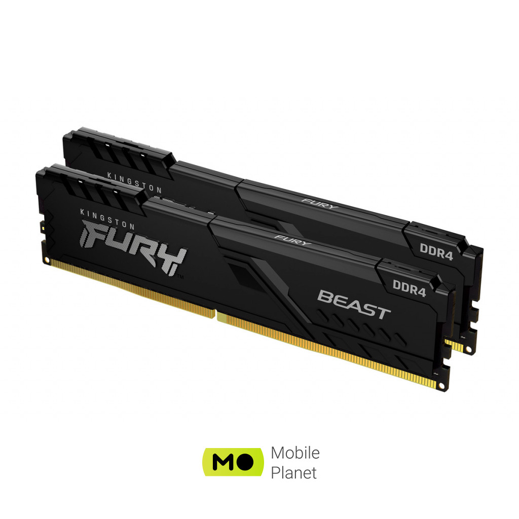 Оперативная память DDR4 16GB (2x8GB) 3600 MHz Fury Beast Black HyperX (Kingston Fury) (KF436C17BBK2/16) (UA)