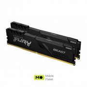 DDR4 16GB (2x8GB) 3600 MHz Fury Beast Black HyperX (Kingston Fury) (KF436C17BBK2 / 16) (UA)