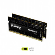 SoDIMM DDR4 32GB (2x16GB) 2666 MHz Fury Impact HyperX (Kingston Fury) (KF426S15IB1K2/32) (UA)