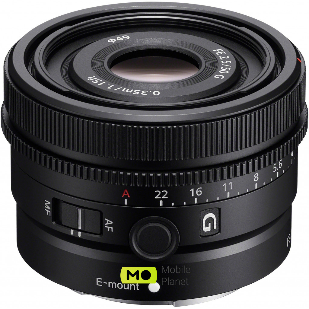 Объектив Sony 50mm, f/2.5 G для камер NEX (SEL50F25G.SYX) (UA)