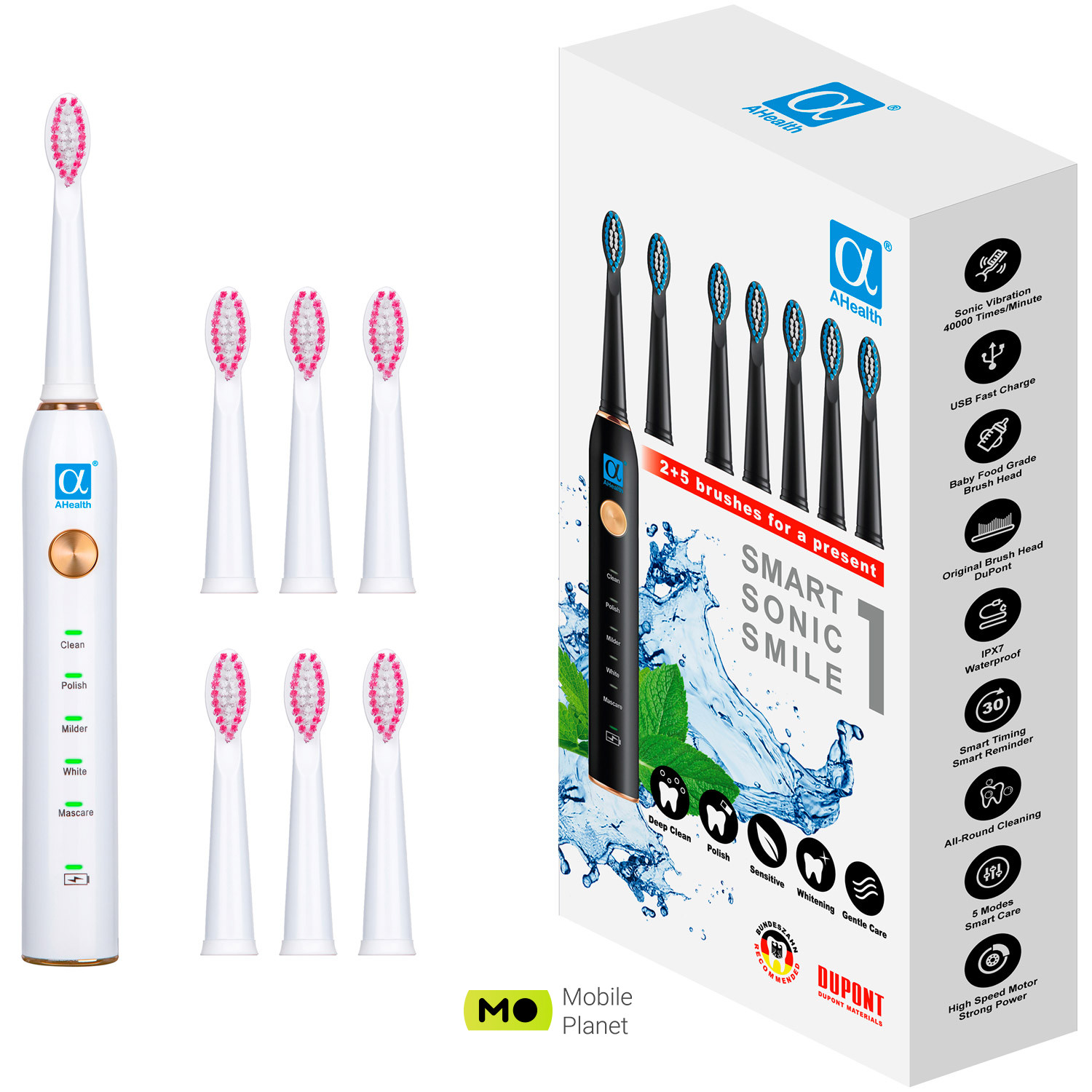 AHEALTH Smart Sonic Smile 1 White (UA)