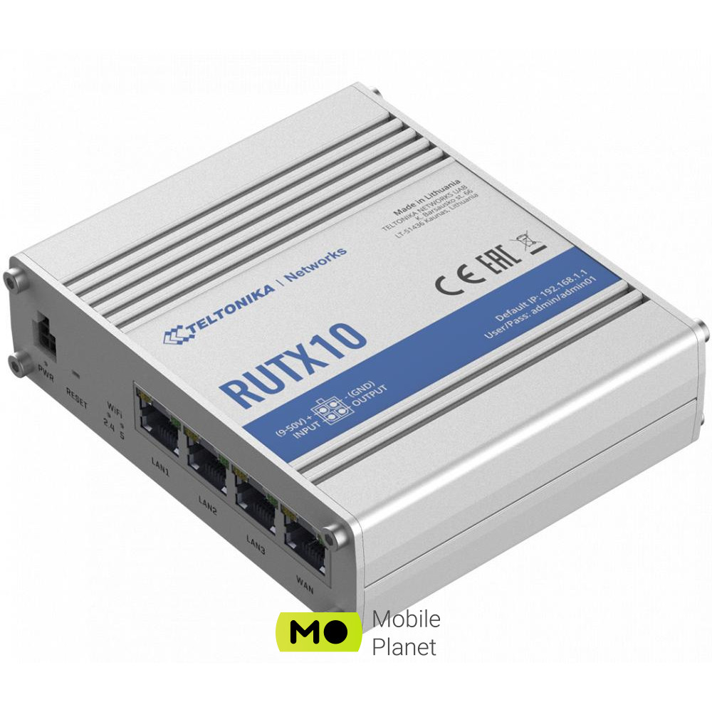 Wi-Fi роутер Teltonika RUTX10 (UA)