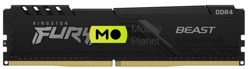 Оперативна пам'ять Kingston DDR4 3200 16GB Fury Beast (KF432C16BB / 16) (UA)