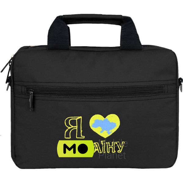 Сумка для ноутбука 12 PORTO PN12 LoveUkraine Black (PN12BK_LoveUkr) (UA)