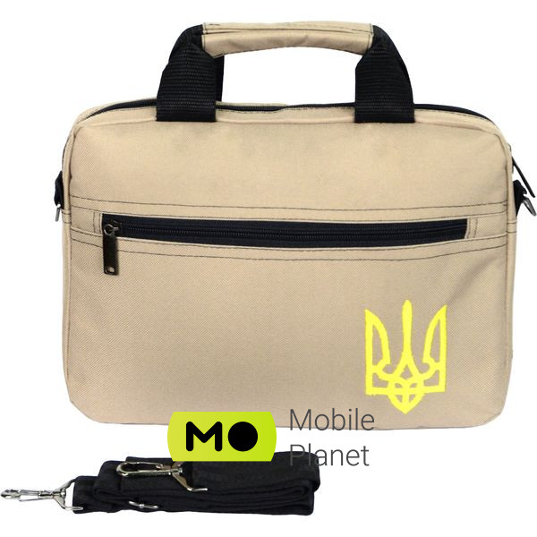 Сумка для ноутбука 12 PORTO PN12 Trizub Beige (PN12LB_TRIZ) (UA)