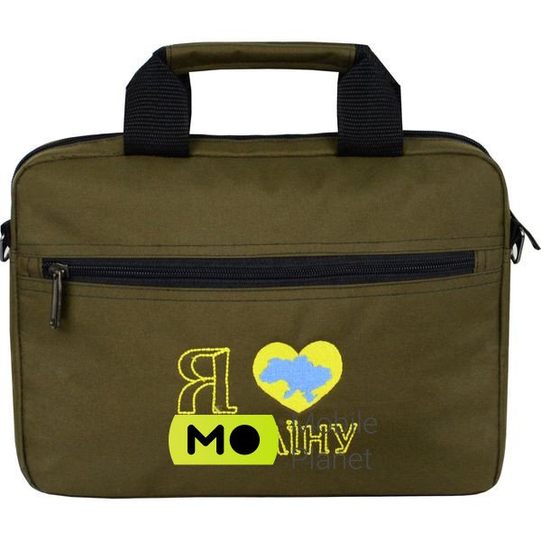Сумка для ноутбука 12 PORTO PN12 LoveUkraine Green (PN12GR_LoveUkr) (UA)