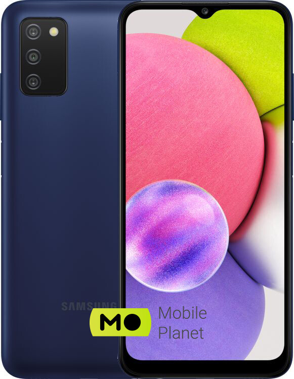 Телефон Samsung Galaxy A03s 2021 Duos 3/32Gb Blue (SM-A037FZBDSEK) (UA)