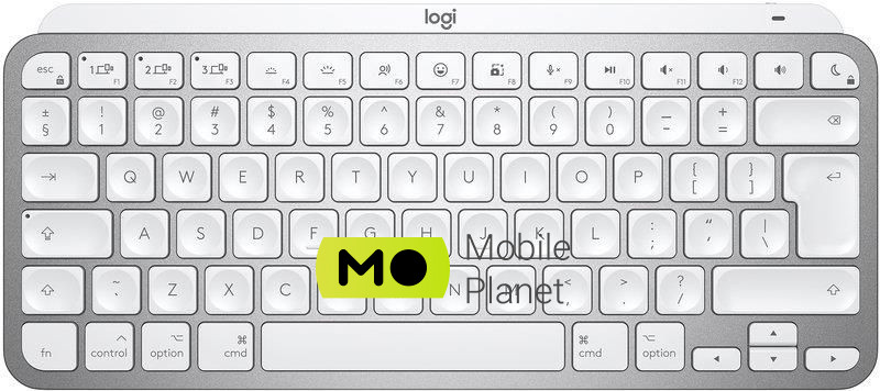 Клавіатура Logitech MX Keys Mini для Mac Minimalist Wireless Illuminated Pale Ukr (920-010526) Grey Bluetooth (UA)
