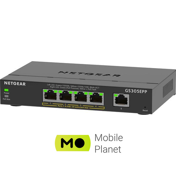 Комутатор NETGEAR GS305EPP (GS305EPP-100PES) (UA)