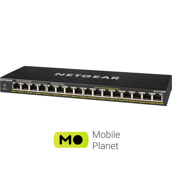 Коммутатор NETGEAR GS316PP (GS316PP-100EUS) (UA)