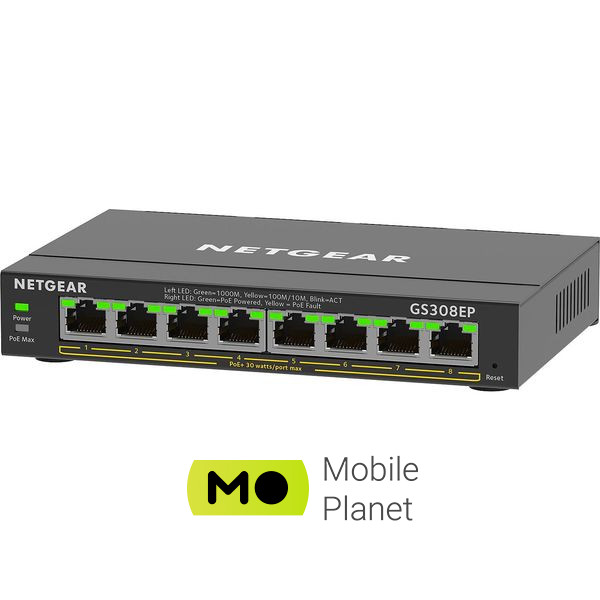 Комутатор NETGEAR GS308EP (GS308EP-100PES) (UA)