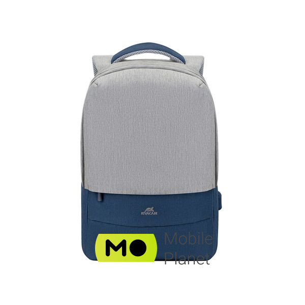 Рюкзак для ноутбука RivaCase 15.6 7562 Anti-theft, water-repellent, Grey / Dark Blue (7562Grey/DarkBlue)
