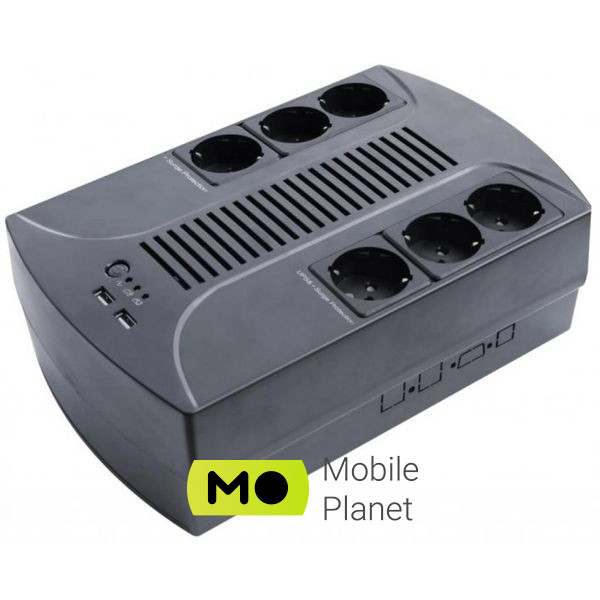 Джерело безперебійного живлення LogicPower 650VA-6PS (4324) (UA)