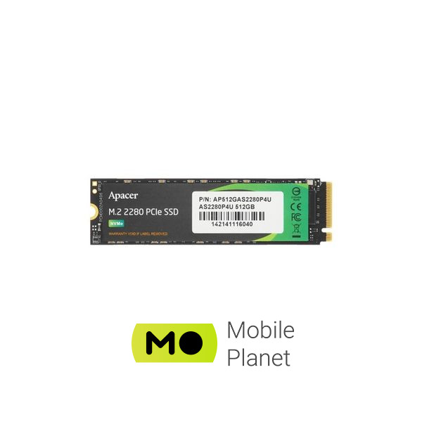 SSD диск M.2 2280 512GB Apacer (AP512GAS2280P4U-1) (UA)