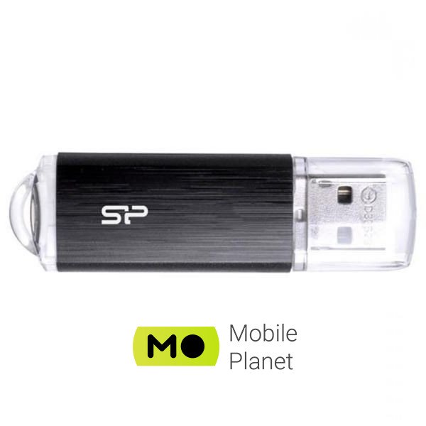 Флеш память Silicon Power 8GB Ultima U02 Black USB 2.0 (SP008GBUF2U02V1K) (UA)