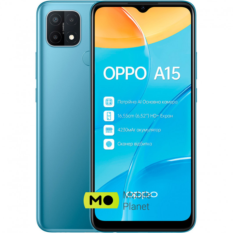 Мобильный телефон OPPO A15 3/32GB Mystery Blue