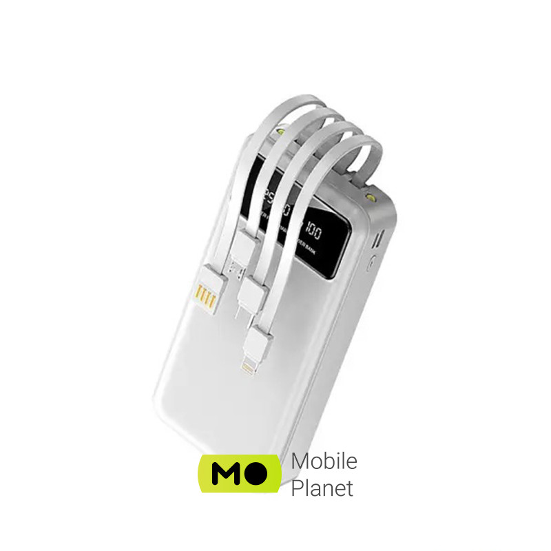 Мобільна батарея Sunix PB-41 24000 mAh 4in1 White