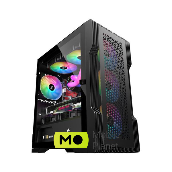 Корпус 1stPlayer T3-4F1-BK (UA)