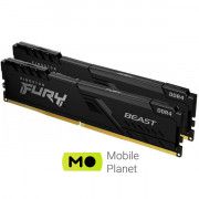 DDR4 32GB (2x16GB) 3200 MHz Fury Beast Black Kingston Fury (ex.HyperX) (KF432C16BBK2/32) (UA)