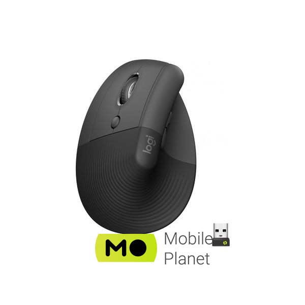 Миша Logitech Lift Left Vertical Ergonomic Wireless/Bluetooth Graphite (910-006474) (UA)