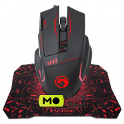 Marvo G909L USB з ігровою поверхнею G1 Black (G909L+G1) (UA)