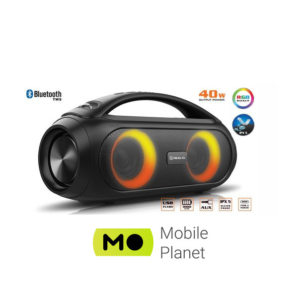 Акустична система REAL-EL X-745 Black (UA)