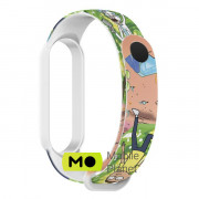 Ремешок для фитнес браслета Armorstandart RM для Xiaomi Mi Band 7/6/5 Cartoon White (ARM59272) (UA)