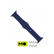Ремешок для смарт-часов Intaleo Silicone для Apple Watch 38/40 mm dark blue (1283126494345) (UA)